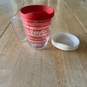 Tervis 16oz Handled Mug with 2 Lids ~ Love Stripes